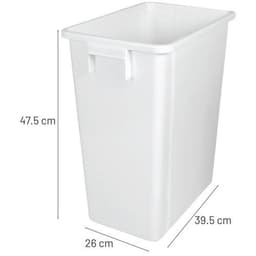 Collecteur de tri 40 L - blanc - Manutan Expert - Image 6