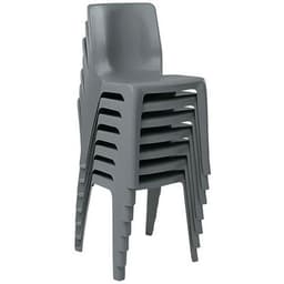 Chaise empilable et assemblable Denver M2, anthracite - Grosfillex - Image 2