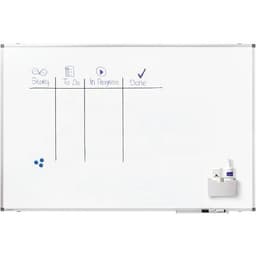 PREMIUM tableau blanc 100x150cm Acier laqué blanc - Image 3