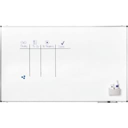PREMIUM tableau blanc 120x200cm Acier laqué blanc - Image 2