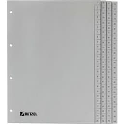 Intercalaires numériques en plastique, 1-100, A4 - Image principale