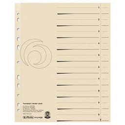 Lot de 120 Intercalaires, A4 extra large, en carte lustrée - Image principale