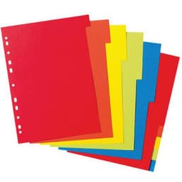 Intercalaires carton, uni, A4, coloré - Image principale