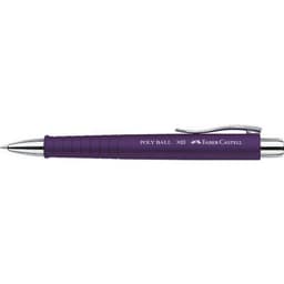 Lot de 6 Stylo à bille rétractable POLY BALL XB, prune - Image principale