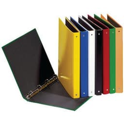 Lot de 6 Classeur à anneaux "Basic Colours" noir, 4 anneaux 25 mm - Image principale