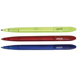 Set de 6 Stylo à bille Frosted, couleur de tracé: bleu (x3 assortis) - Image principale