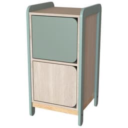 Meuble colonnes + portes Lili 1 col/2 portes Ht 98 cm kaki - Image principale