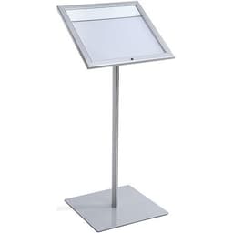 Porte menu LED logo sur pied pour 1 feuille A4 - Image principale