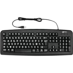 Clavier confort visuel écriture blanche touches noires - Geemarc - Image principale