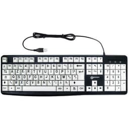Clavier confort visuel écriture noire touches blanches  - Geemarc - Image principale
