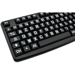 Clavier confort visuel écriture blanche touches noires - Geemarc - Image 2