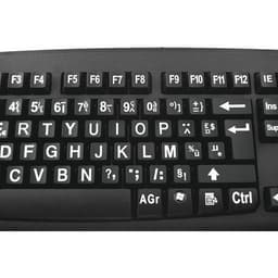 Clavier confort visuel écriture blanche touches noires - Geemarc - Image 5