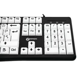 Clavier confort visuel écriture noire touches blanches  - Geemarc - Image 2