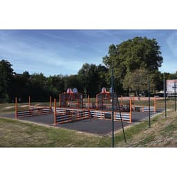 Espace multisports Pitch'One R9XL à 9 aires - 32 x 29,80 m - peint - Image 3