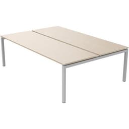 Bureau droit Bench 2 places Inesa Chêne 240 cm - Image principale