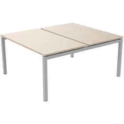 Bureau droit Bench 2 places Inesa Chêne 140 cm - Image principale