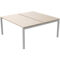 Bureau droit Bench 2 places Inesa Chêne 160 cm - Image principale