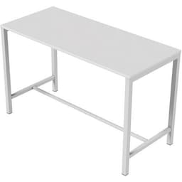 Table de réunion haute Jona Plateau  Blanc Long  : 180 cm - Image principale