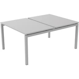 Bureau droit Bench 2 places Inesa Blanc 120 cm - Image principale