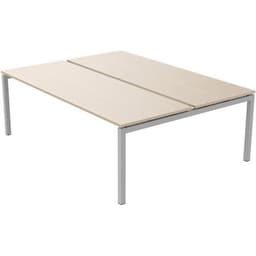 Bureau droit Bench 2 places Inesa Chêne 220 cm - Image principale