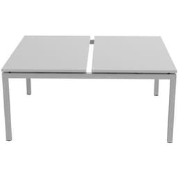 Bureau droit Bench 2 places Inesa Blanc 140 cm - Image 4
