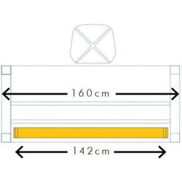 Goulotte inclinable 160 cm Blanc - Image 5