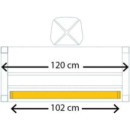 Goulotte inclinable 120 cm Blanc - Image 2