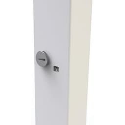 Bureau droit Inesa avec pied réglable en T Blanc 120 cm - Image 2