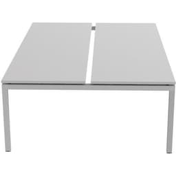 Bureau droit Bench 2 places Inesa Blanc 240 cm - Image 2