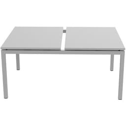 Bureau droit Bench 2 places Inesa Blanc 120 cm - Image 3