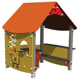 Maisonnette avec toit L'épicerie alu gris - Manutan Expert - Image principale