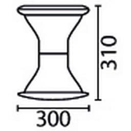 Tabouret Mogoo T2 à T7 assise noire et moutarde - Image 10