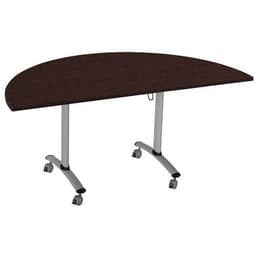 Table demi-lune plateau mélaminé pivotant Axe - Manutan Expert - Image 2