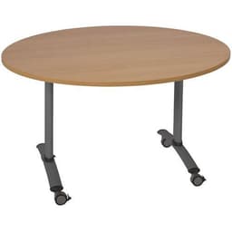 Table ronde plateau mélaminé pivotant Axe - Manutan Expert - Image 9