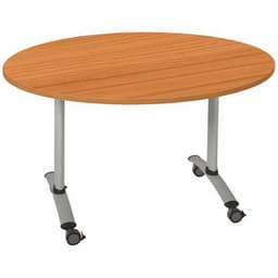 Table ronde plateau mélaminé pivotant Axe - Manutan Expert - Image 17