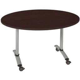 Table ronde plateau mélaminé pivotant Axe - Manutan Expert - Image 18