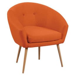 Fauteuil accueil en tissu Armand coloris Orange - Image 3