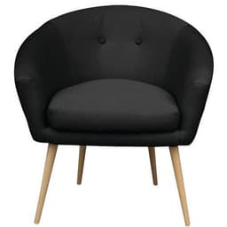Fauteuil accueil en tissu Armand coloris Noir - Image principale