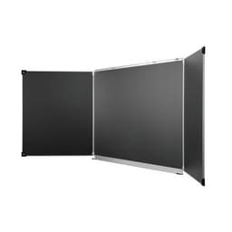 Tableau triptyque 1,20 x 2 m émaillé noir cadre aluminium anodisé - Image principale