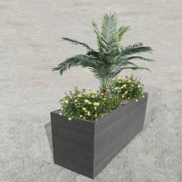 Jardinière Espace en I plastique recyclé Espace Urbain - Image 3