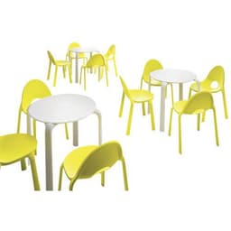 Table Drop Ronde Diam 70 Blanche - Image 2