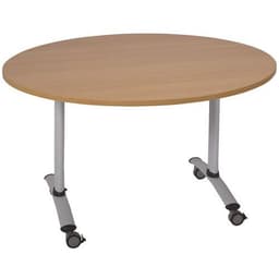 Table ronde plateau mélaminé pivotant Axe - Manutan Expert - Image 3