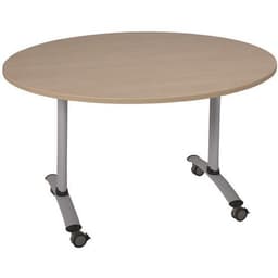 Table ronde plateau mélaminé pivotant Axe - Manutan Expert - Image 15