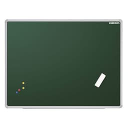 Tableau simple émaillé vert, cadre aluminium anodisé Vanerum - Image principale