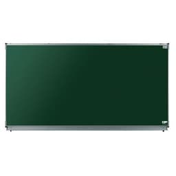 Tableau simple émaillé vert cadre alu strié naturel - 1,20 x 3 m - Image principale