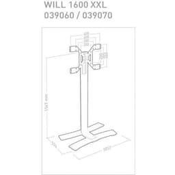 Colonne écran mobile WILL 1600XL Blanc - Erard - Image 2