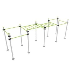 Ensemble Street workout 10 poteaux - scellement direct - Image principale