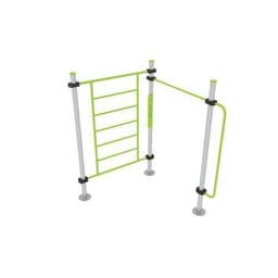 Ensemble Street workout 3 poteaux en "L" - fixation platines - Image principale