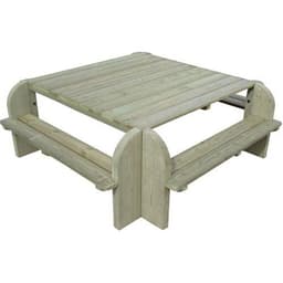 Table-bancs carrée Elite CIHB - Image 2