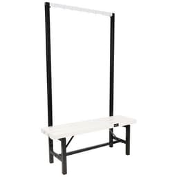 Banc pvc à patères PVC blanc - À monter - Manutan Expert - Image principale